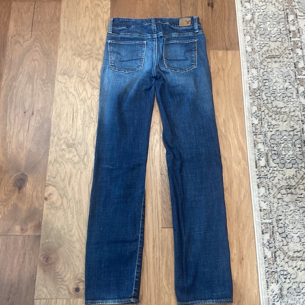 AEO Super Stretch Straight Jeans Size 0 - Picture 2 of 3